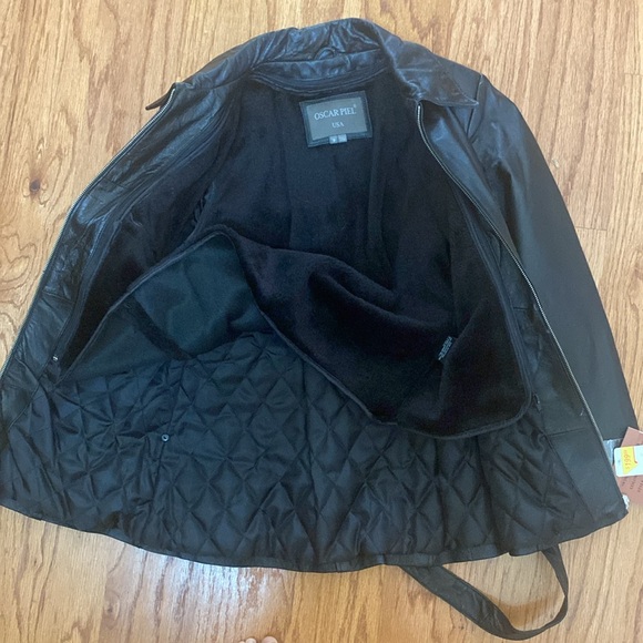 Oscar Piel 100% Genuine Leather Jacket NWT. Size S. - Picture 14 of 15